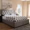 Baxton Studio Aurelie Modern Light Grey Upholstered Queen Size Storage Bed 145-8128 - alternate 2